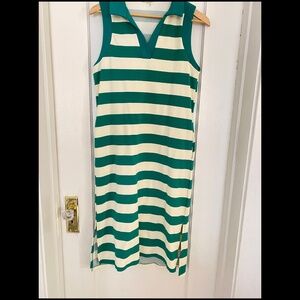 Entro Maternity Striped Midi Dress